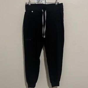 Figs Black Ankle Joggers with Drawstring size small